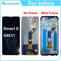 LCD Display Touch Screen Digitizer Assembly Repair Parts Infinix Smart 6 X6511 X6511B X6511C, X6511E X6511G Smart6, 100% Tested