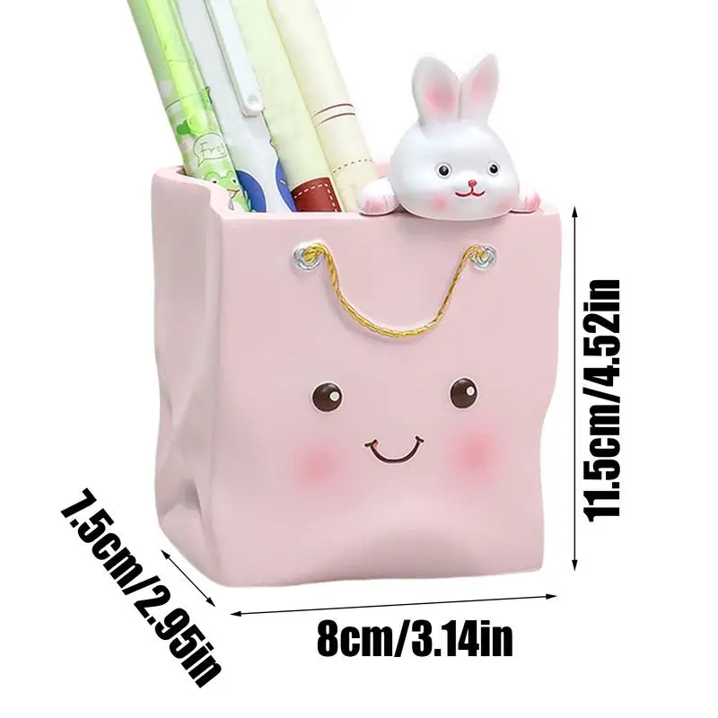 مكتب حامل القلم الرصاص الكرتون تخزين الحيوان قلم كارتون مكتب عرض قلم رصاص القرطاسية الحاويات ديكور المنزل لعلامة حاكم