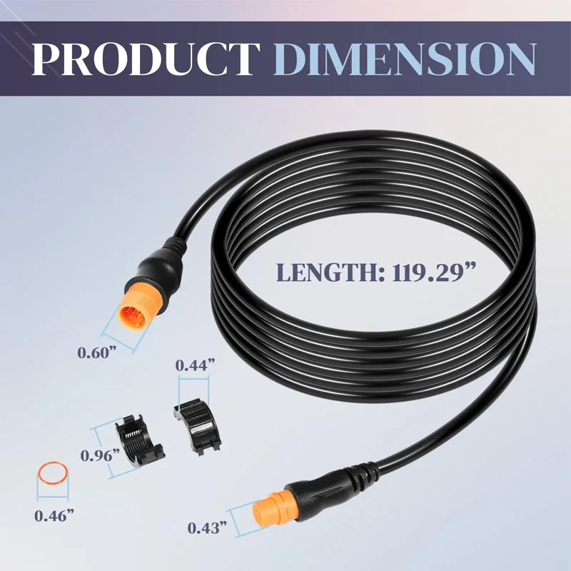 ‎Replace for Garmin 010-11617-32 Transducer Extension Cable 12-Pin Fits for Garmin ECHOMAP,for GPSMAP,for Striker,for LiveScope