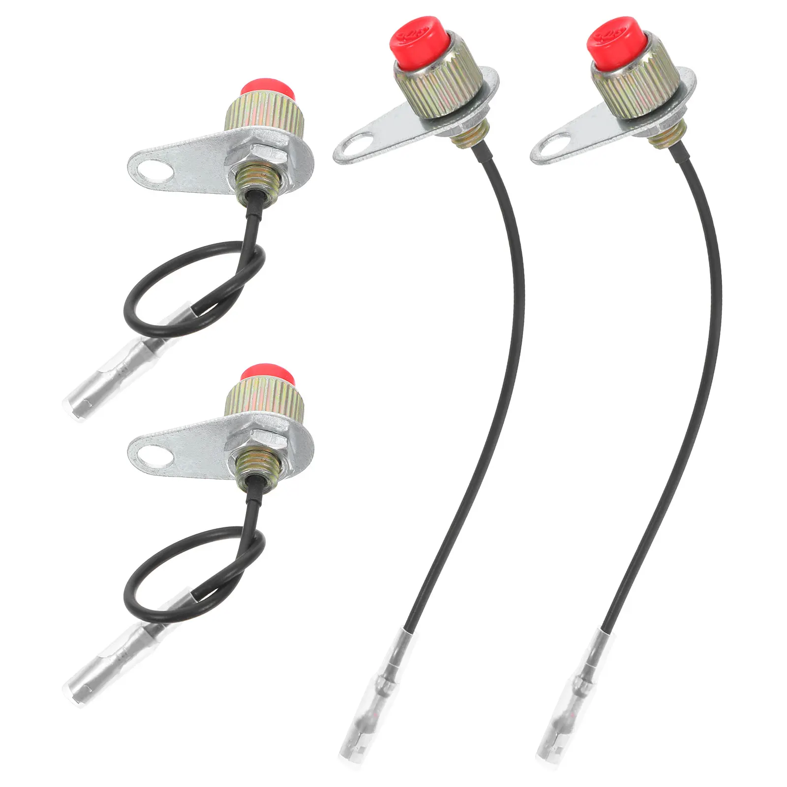 

4 Pcs Kill Switch Protective Stop Switching Push-button Lawnmower Spare Parts Electric Baby Safety Products off Start Clippers