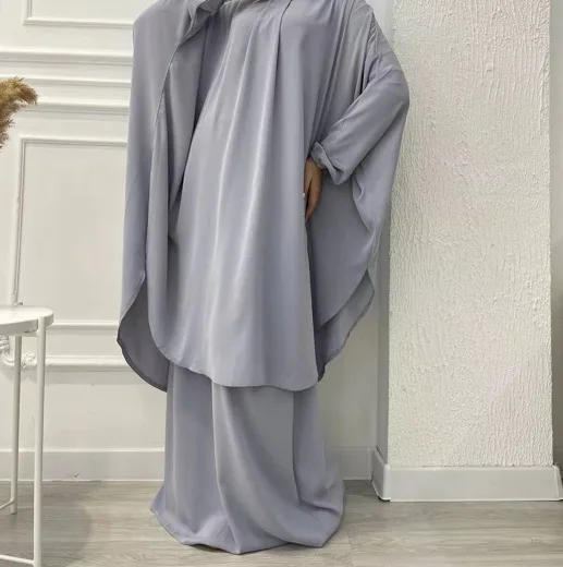 

Muslim 2 Piece Set Women Hooded Top Long Skirts Outfits Eid Modest Suit Morocco Dubai Islam Hoodie Ensemble Arabic Ramadan 2026