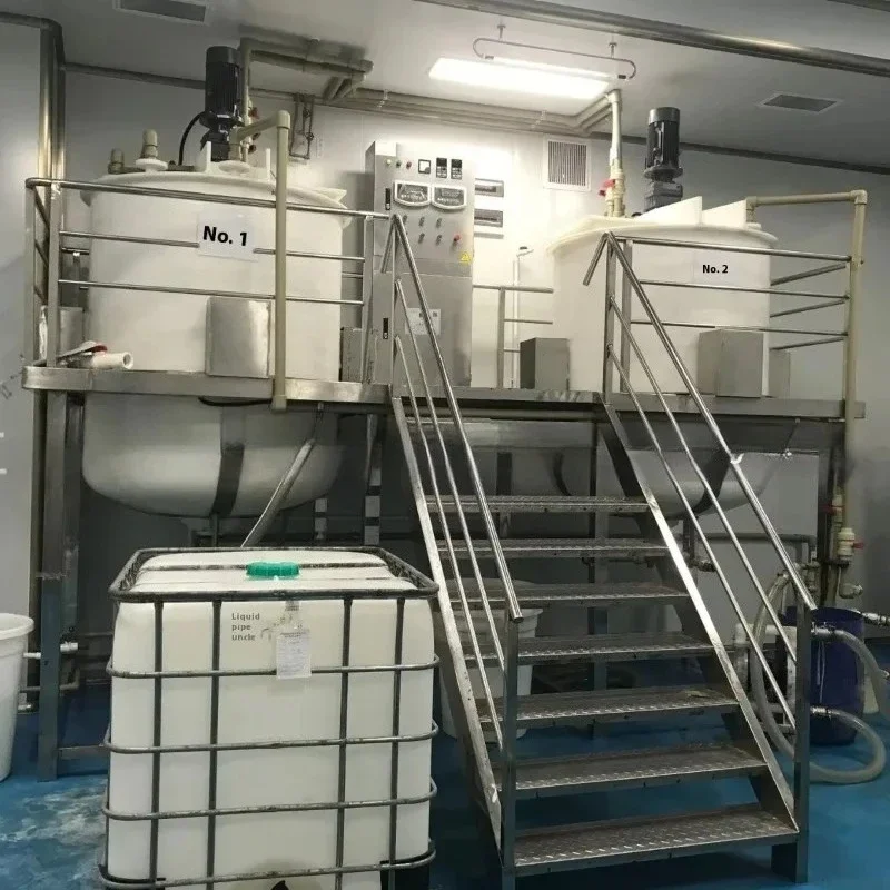 Factory Supply PPH Vertical Chemical Mixing Reaction Tank Corrosion Resistant Acid Alkali Liquid Plastic Mixer 220V Milling