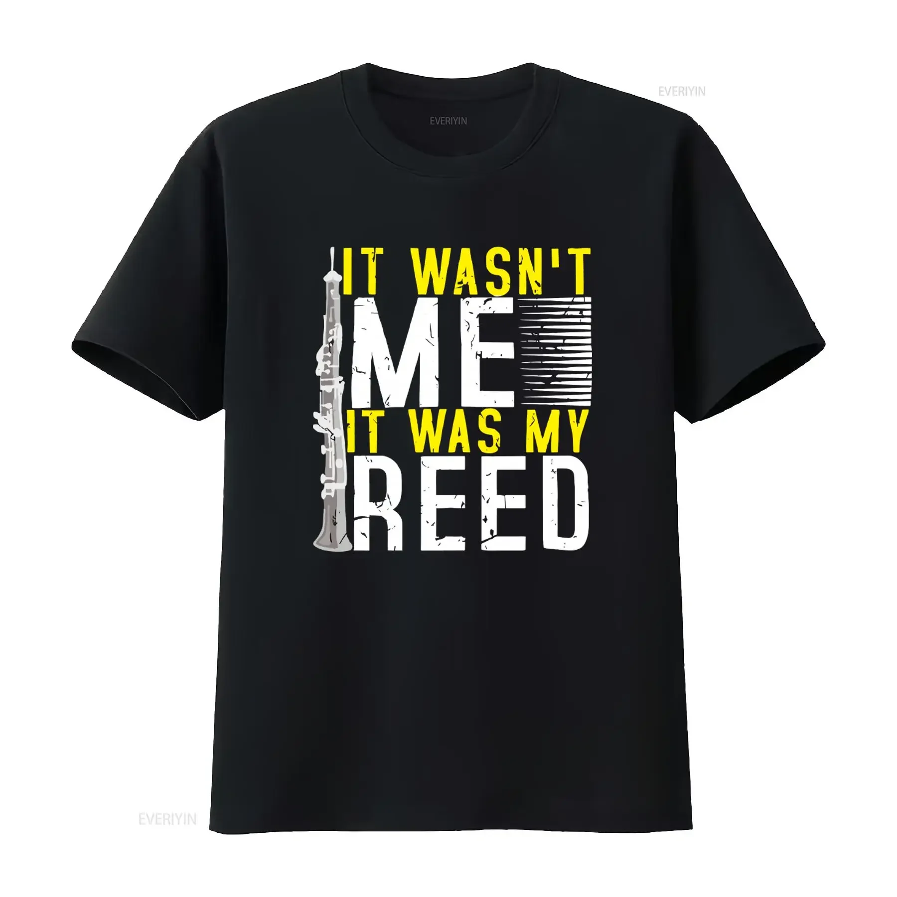 It Wasn't Me Was My Reed Oboe Musician Band Oboist Marching Woodwind T Shirt vintage Washed homme streetwear graphic Slightly