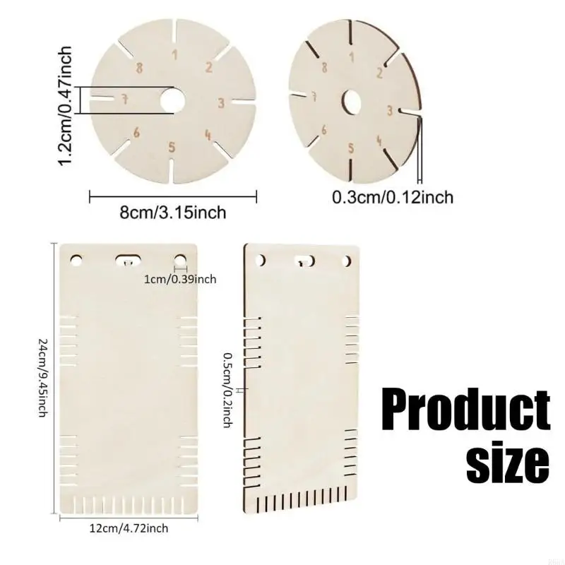 R66A 4Pcs Braiding Discs Bracelet Weaving Plate Boards Multifunctional Beading Cord Discs for Braided Rope Crafting