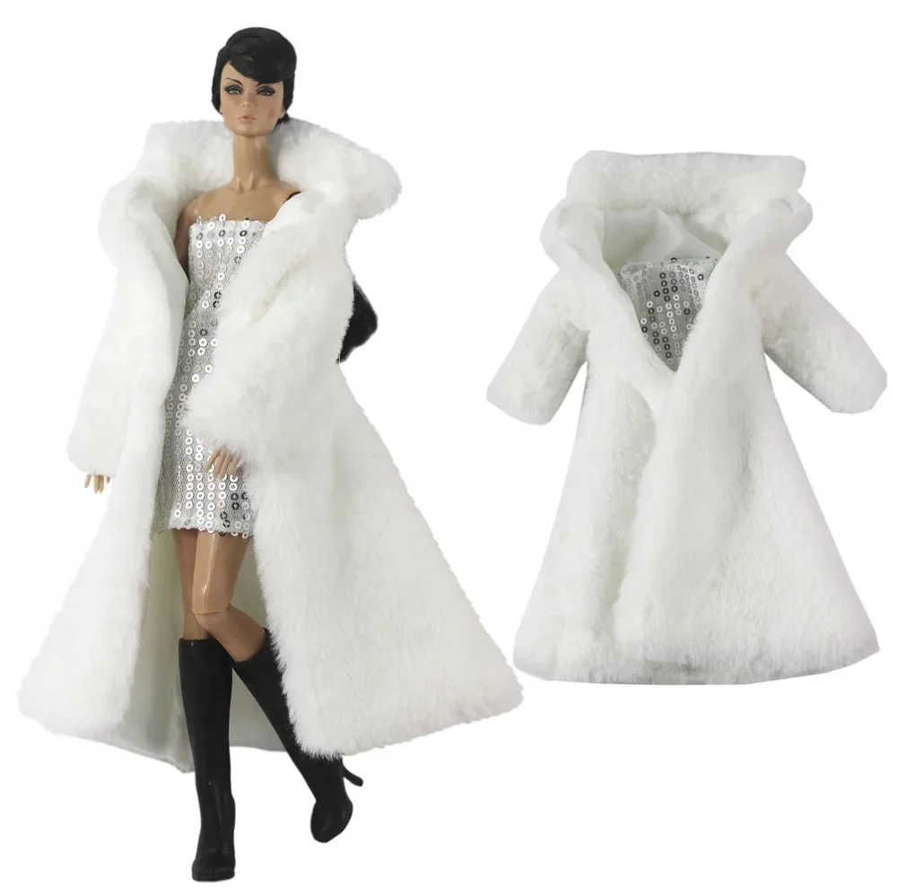 Doll Clothes 1:6 Scale Dress Fur Coat Outfit for 11.5 inch 30cm Doll Many Style for Choice Gifts for girls doll accessories #12