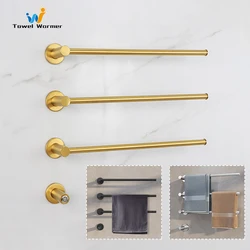 Bathroom Hidden Installation Heated Towel Rail Brushed Gold Smart Thermostatic Towel Warmer Stainless Steel Electric Towel Rack