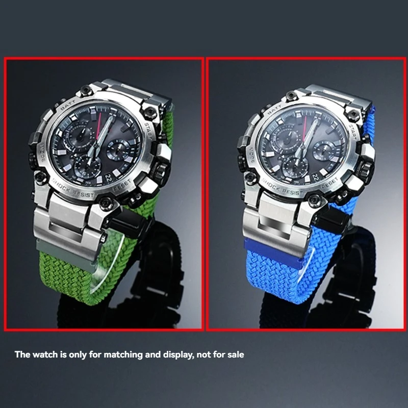 mtg-b3000 حزام الساعات المغناطيسي ل G-SHOCK 5672 كاسيو MTG-B3000 BD-1A2 تعديل المنسوجة حزام ساعة اليد النايلون اكسسوارات الرجال سوار