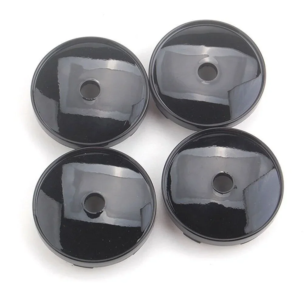 Newest  ABS Plastic Front/rear/right/left 4pcs 60mm Black Wheel Hubs Center Hub Cap Wheel