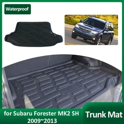 Car Trunk Mat for Subaru Forester MK2 SH 2009~2013 Tray Waterproof Rear Luggage Cargo Boot Pad Inner Liner Cover Rug Accessories