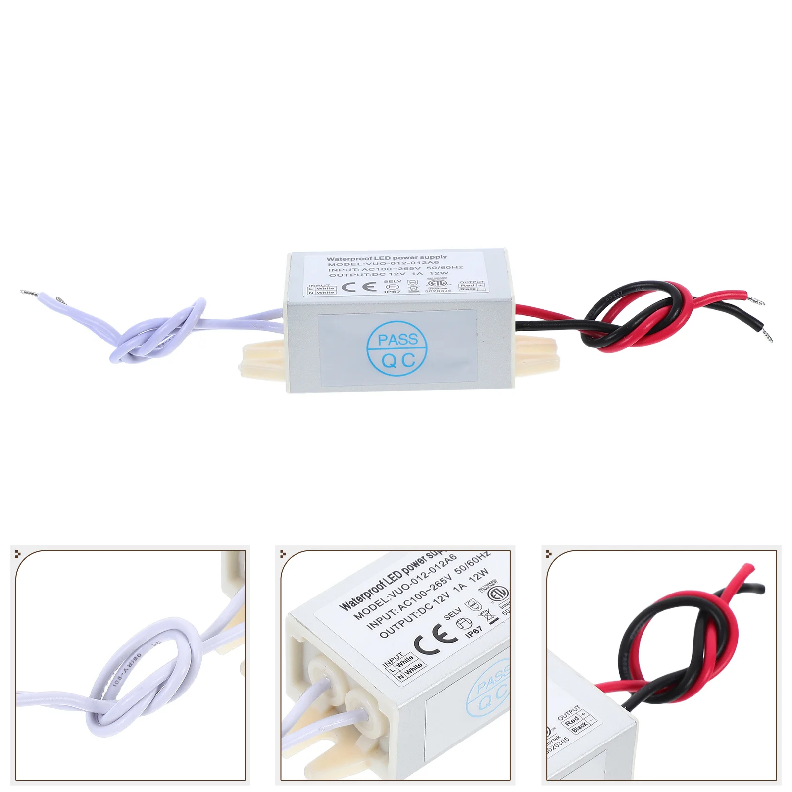 

10W LED Power Driver Transformer Waterproof IP67 Constant Voltage Power Supply Compatible with LED Strips G4 Mr16 Display