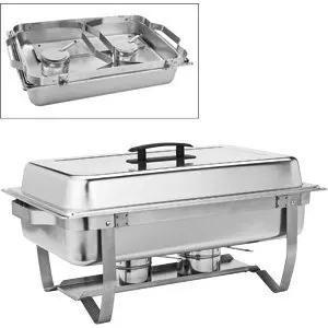 M.V. Trading Chafer 4 Pack Premier Chafers Stainless Steel Chafer Dish 8 Qt. Capacity (Quantity 4 Chafing Dish Sets) Brand New