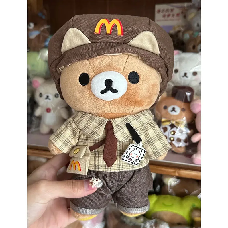 Kawaii carino Rilakkuma bambola di peluche coniglio orso fratello bambola portachiavi studente zaino ciondolo bambini ragazze regali di compleanno giocattoli