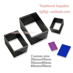 20mm-100mm Rectangle Steel Rule Die Cut, Steel Cutting Mold for Leather, Steel Punch -Cutter for leather crafts