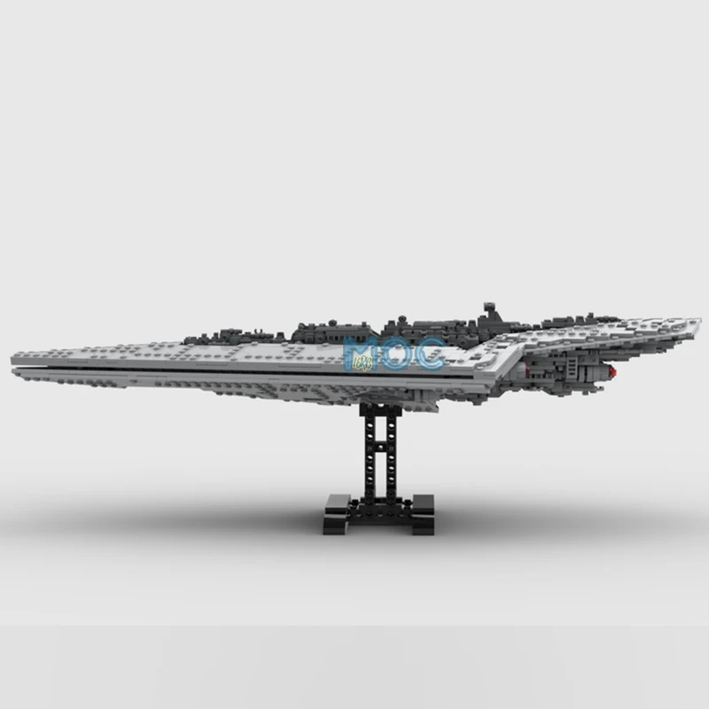 Blocs de construction MOC vaisseau spatial, modèle d'avion Dreadnought, combattant, briques à monter soi-même, ensemble d'assemblage, jouets de Collection, affichage, cadeaux de noël, 1491 pièces