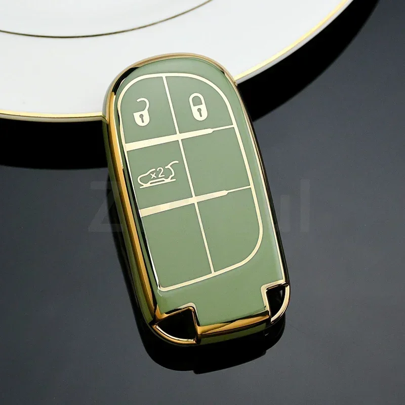 سيارة قذيفة فوب حامل ل جيب رينيجيد البوصلة جراند شيروكي لكرايسلر 300C رانجلر دودج 3/5 أزرار غطاء مفتاح السيارة