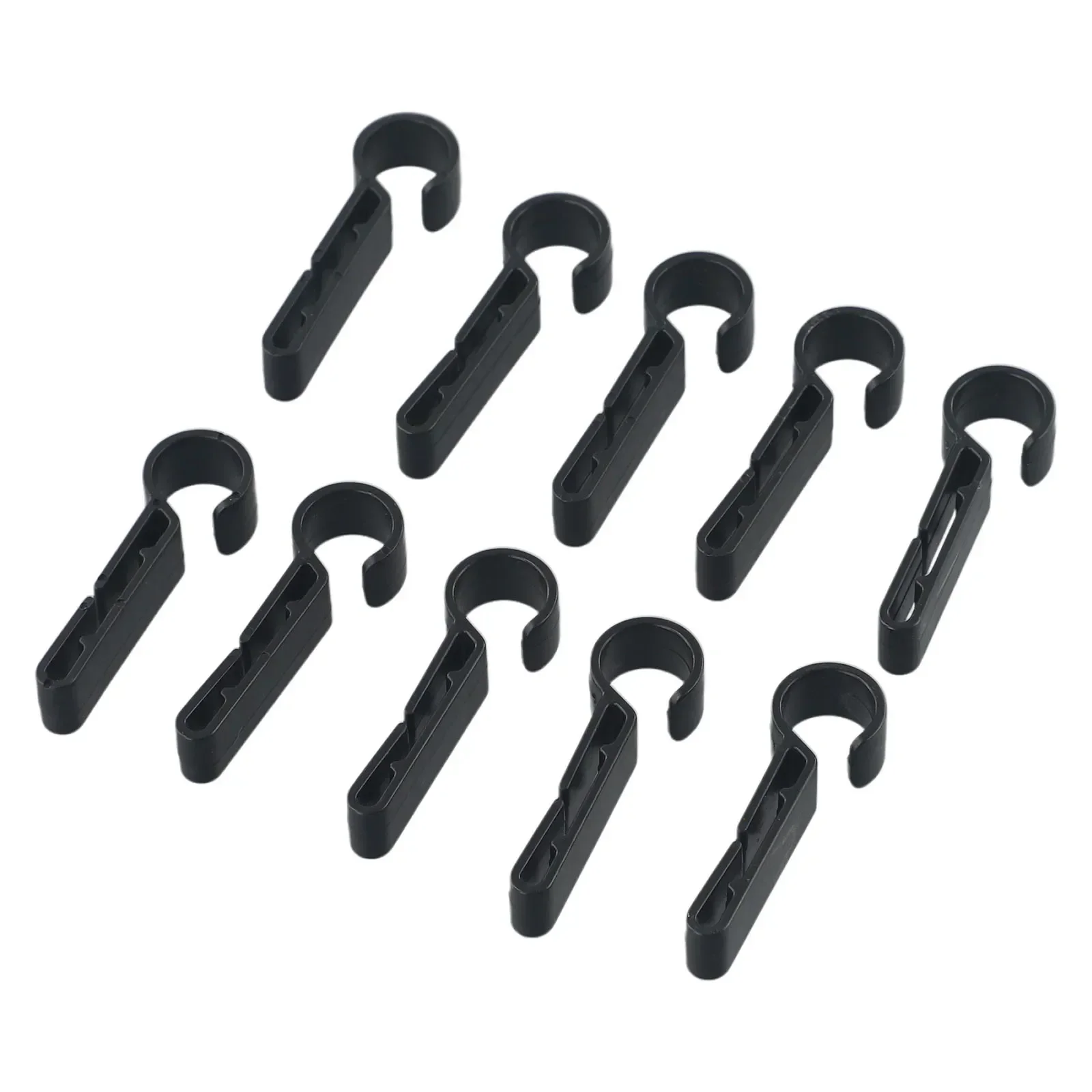 Practical Helmet clips Lamp Raplcement 2.4g 46*15*10mm Black Hard hat Plastic Set 10pcs Accessories Attachment