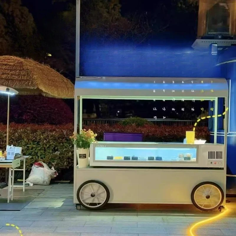 

Internet celebrity tiramisu stall car soufflé dining car stall ice cream snack car mobile food street scenic spot