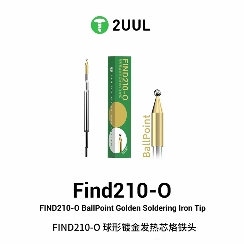 

2UUL Find210-O круглые позолоченные сварочные волосы горячий сердечник ремонт телефона материнская плата встроенный железный наконечник