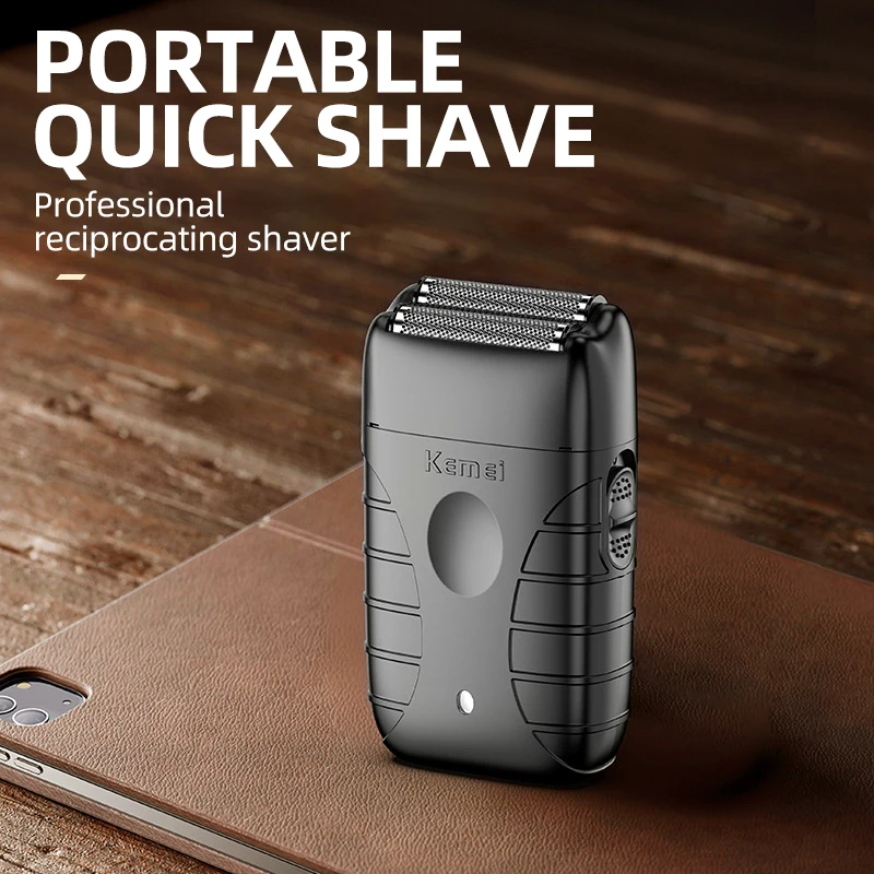 Kemei Electric Shaver Rechargeable Razor Professional Beard Trimmer Electric Trimmer Reciprocating Shaver Finishing Shaver