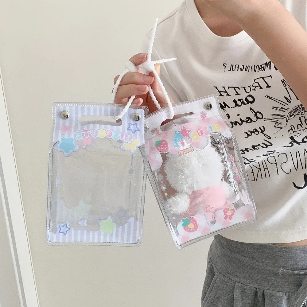 Transparent Milk Box Storage Bag with Clear Window Milk Carton Shape Display Bag Kaychain PVC Material Protector Case