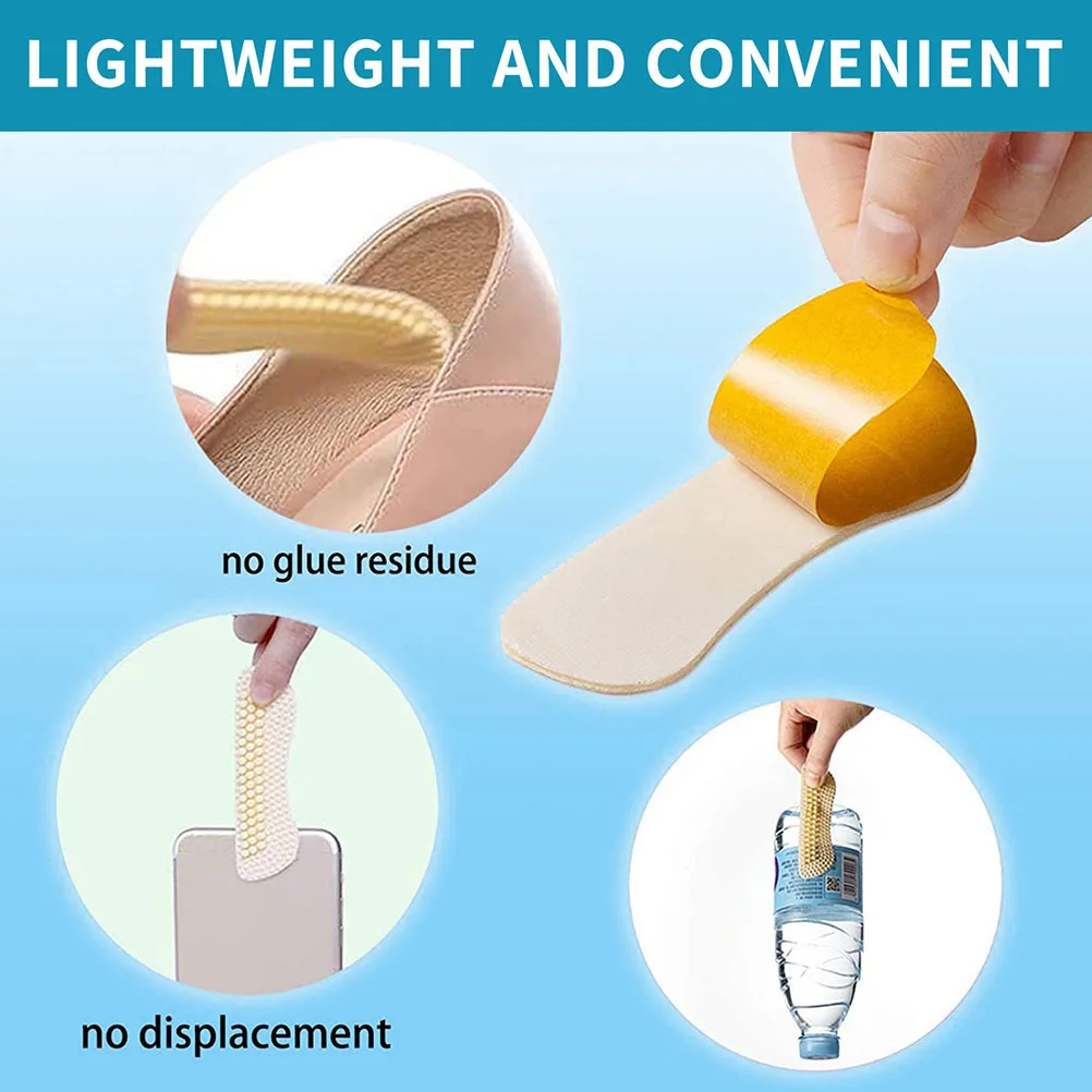 

3pcs 4D Silicone Heel Grips Cushions Inserts Pads Foot Protector Self-Adhesive Anti-Slip For All Shoes Foot Care