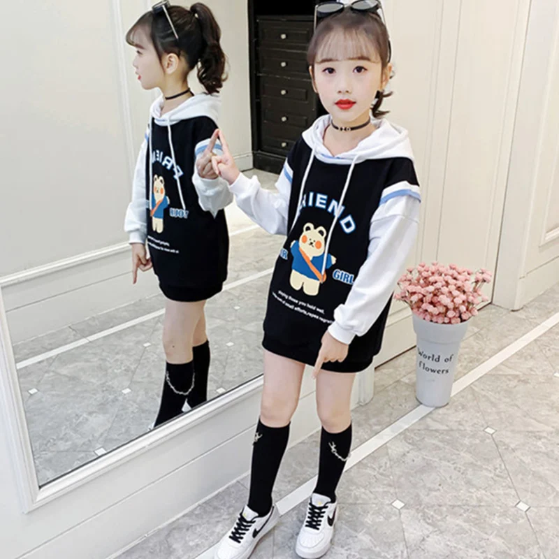 

Girls' Hoodies Sweatshirts Jacket 2022 Stylish Spring Autumn Top Thicken Pullover Fleece Tops Cotton Toddler Pullover Baby's Kid