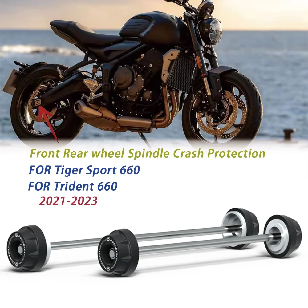 

FOR Triumph Trident660 Trident 660 Tiger Sport 660 2021 2022 2023 Motorcycle front and rear axle protection slider wheel device