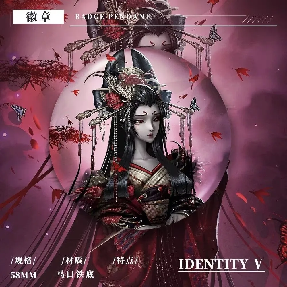 

Identity V The fifth personality 'Red Butterfly Beauty Wisdom Child' new peripheral tinplate bar badge, millet gift decoration