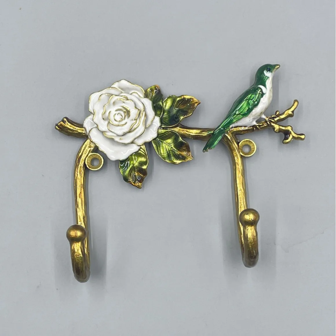 Export Creative Painted Hook Metal Wall Hanging Hanging Coat Hook Wall Entrance Art Home Decoration