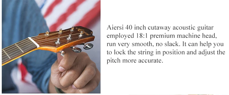 40-Zoll-Akustikgitarre aus Palisanderholz, professionelle Folk-Gitarre, Musikinstrument für professionelle Übungen und Bühnenauftritte – Detail 3