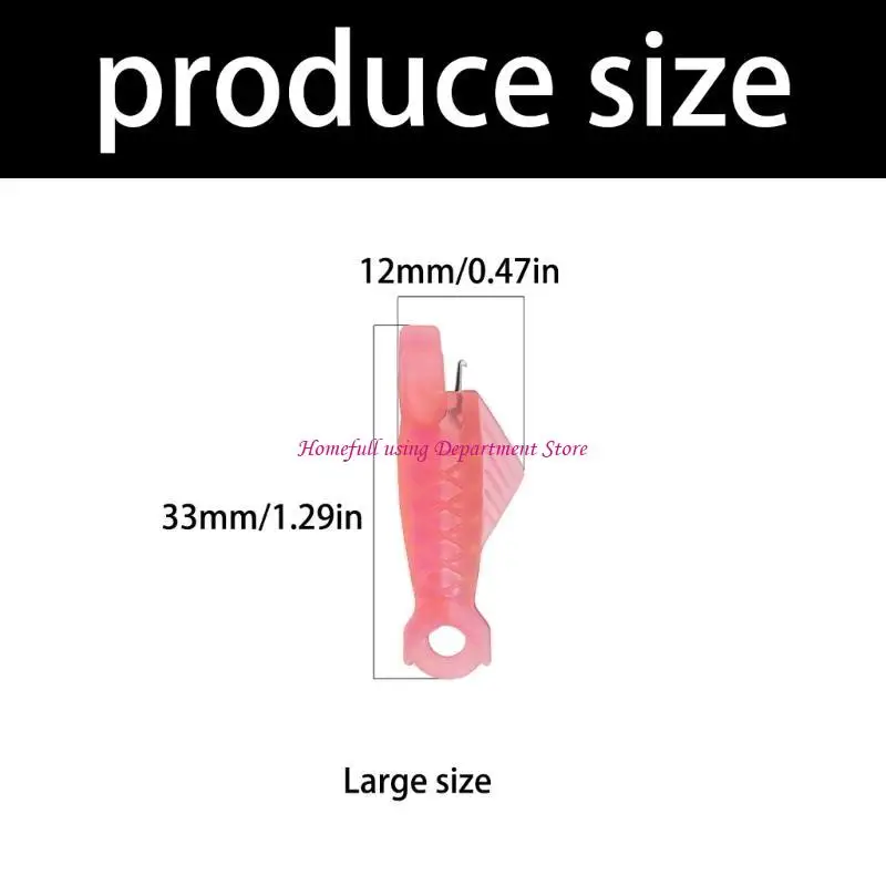 5PCS Fish Mouth Sewing Threading Aids Portable Portable Enhances Sight Assistance Tool for Fabric Art Projects