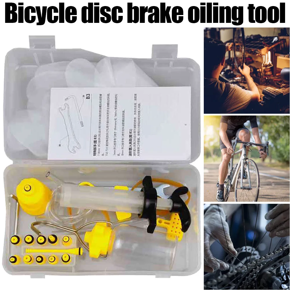 

1Set Bicycle Disc Brake Fill Tool Heavy-Duty Corrosion-Resistant Brake Oil Refill Kit for Long-Term Use Without Cracking