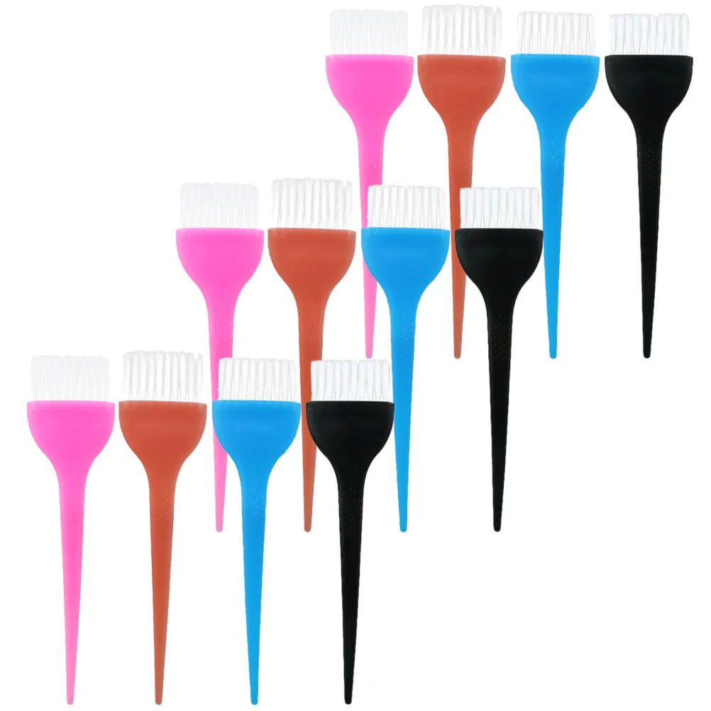 

12Pcs Hair Dye Brush Sturdy Reusable Coloring Tool for Smooth Application Home Salon Use Hair Color Brush Applicator