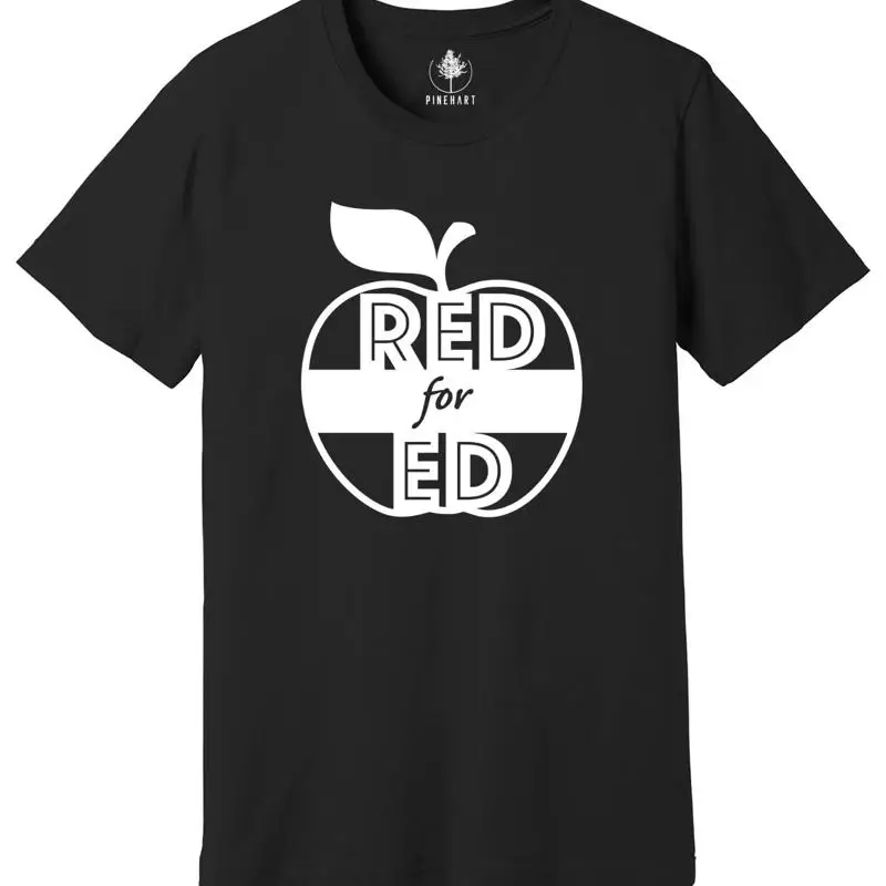 

Футболка Red for Ed I Wear Teacher Support Teachers