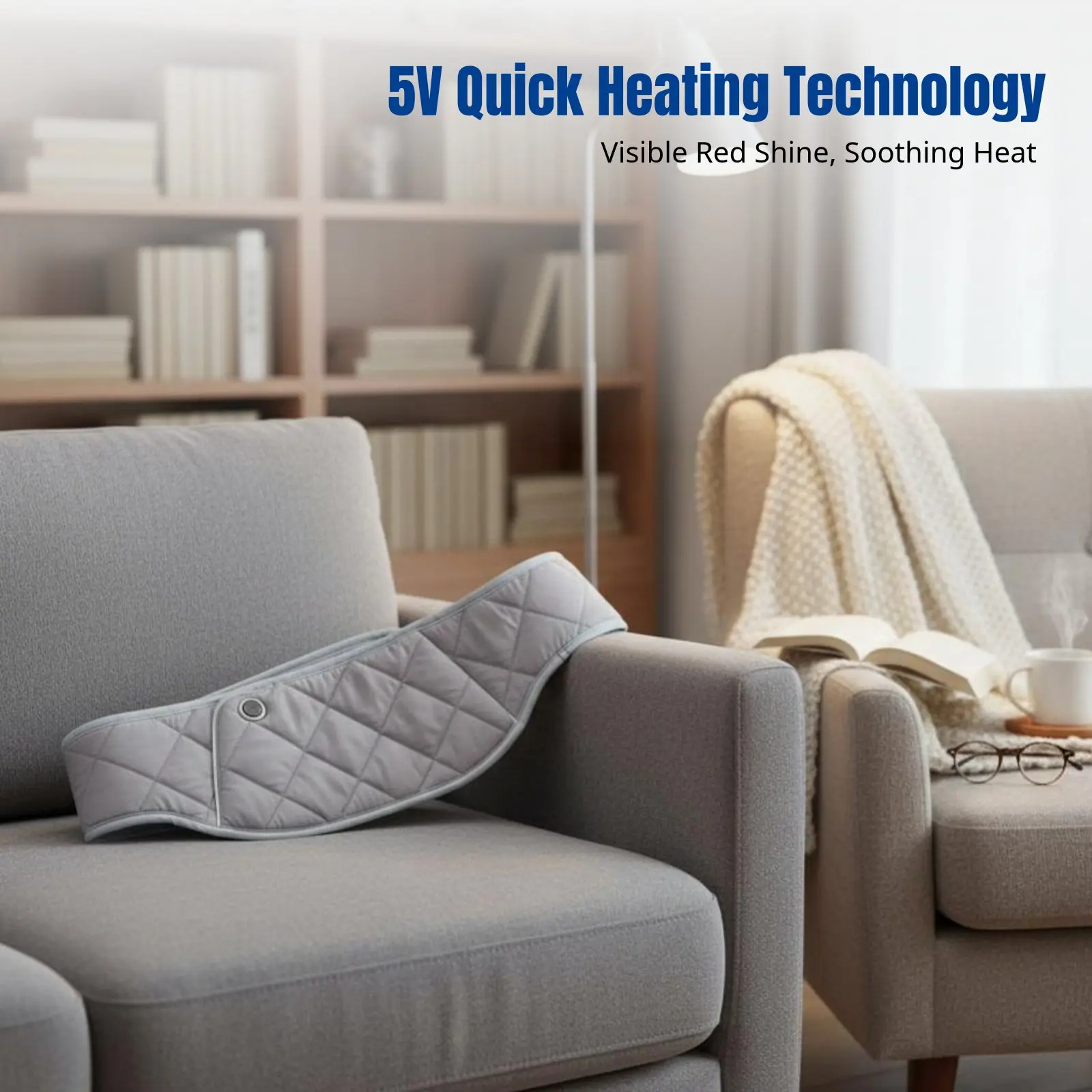 

Пояс с подогревом, электрический, 5В, постоянная температура, портативный, для домашнего использования, многофункциональный, быстрый нагрев, полиэстер, умный.