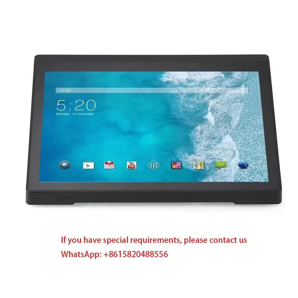 Desktop Tablet Android com bateria, 10,1 "Touch Screen, POS, Display publicitário, Feedback do cliente, quiosque, WIFI, LAN, POE, HDMI, PC