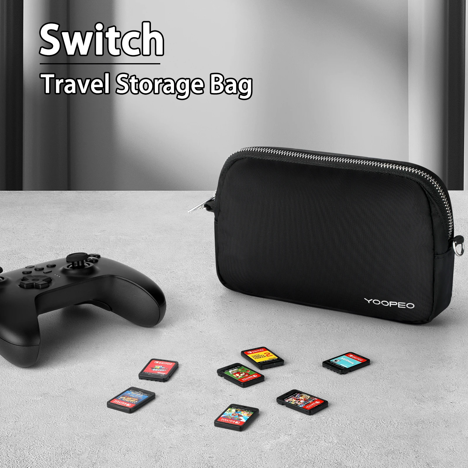 Multiple Function Protective Cover Carrying Case Gamepad Storage Bag,Accessories for PS5 PS4 Xbox One Switch Pro Game Controller