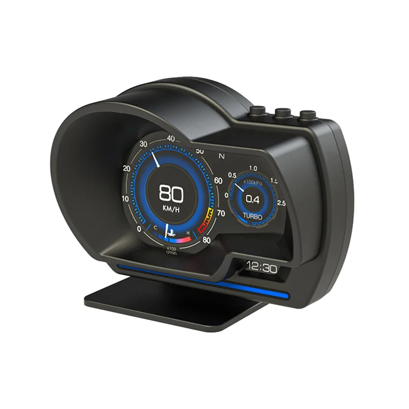 Voltímetro Digital para coche, tacómetro, juego de manómetros Turbo, velocímetro GPS, RPM, HUD, OBD, Dash, LCD, 12V