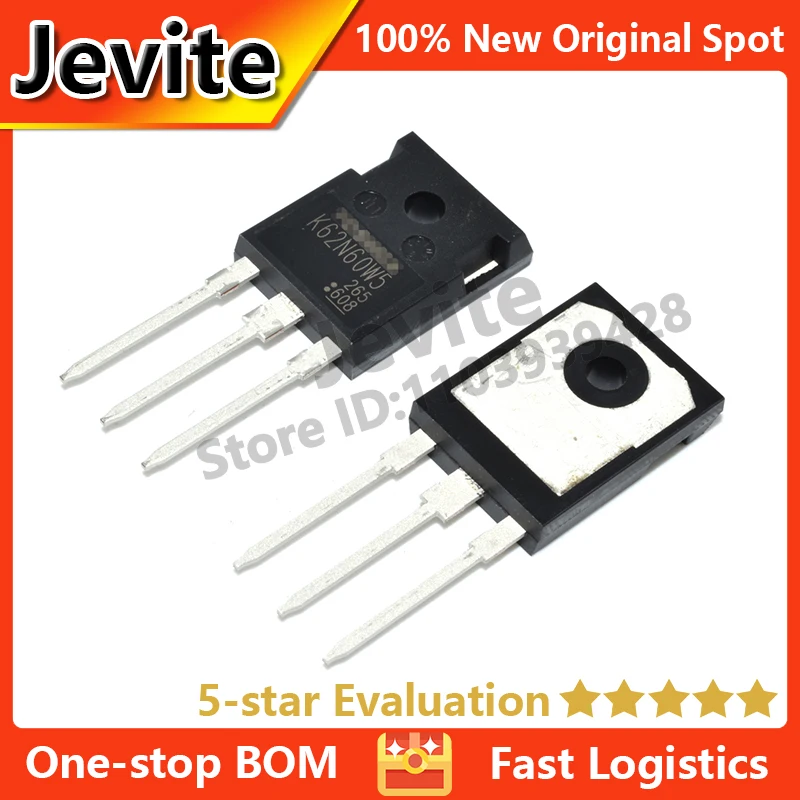 

Jevite 100% New Original electronics Controller 10-50 units/lote K62N60W5 TK62N60W5 TO-247 600V 61.8A MOSFET transistor