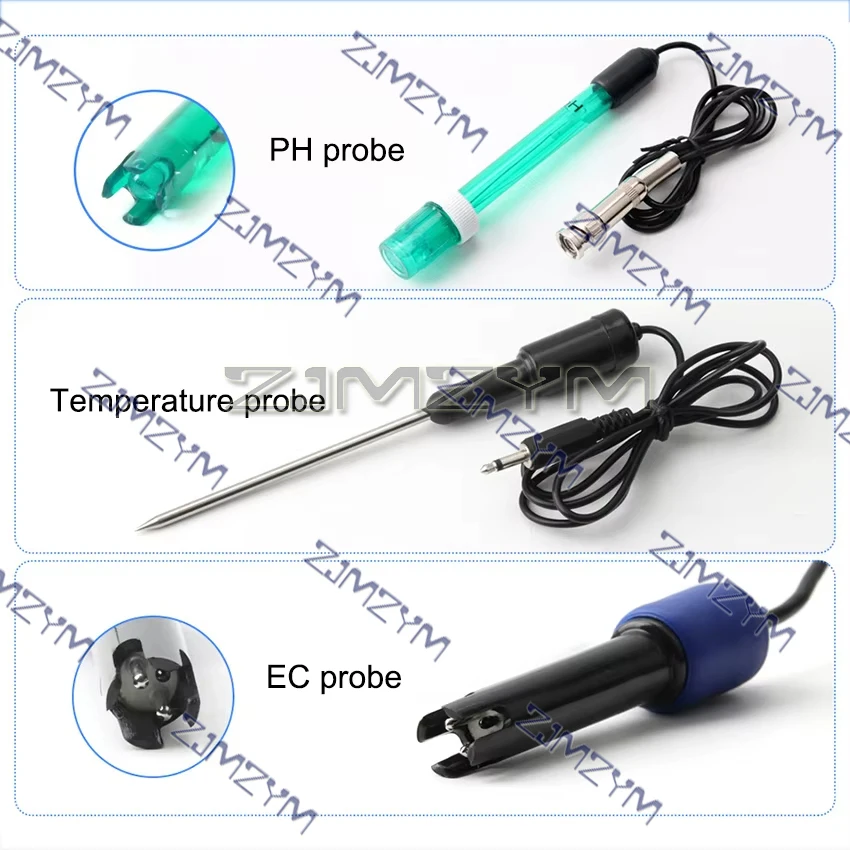 6 In 1 Water Quality Monitor PH ORP TDS EC CF Temperature Benchtop Tester Meter for Swimming Pool, Aquarium, Laboratory PHS-26C