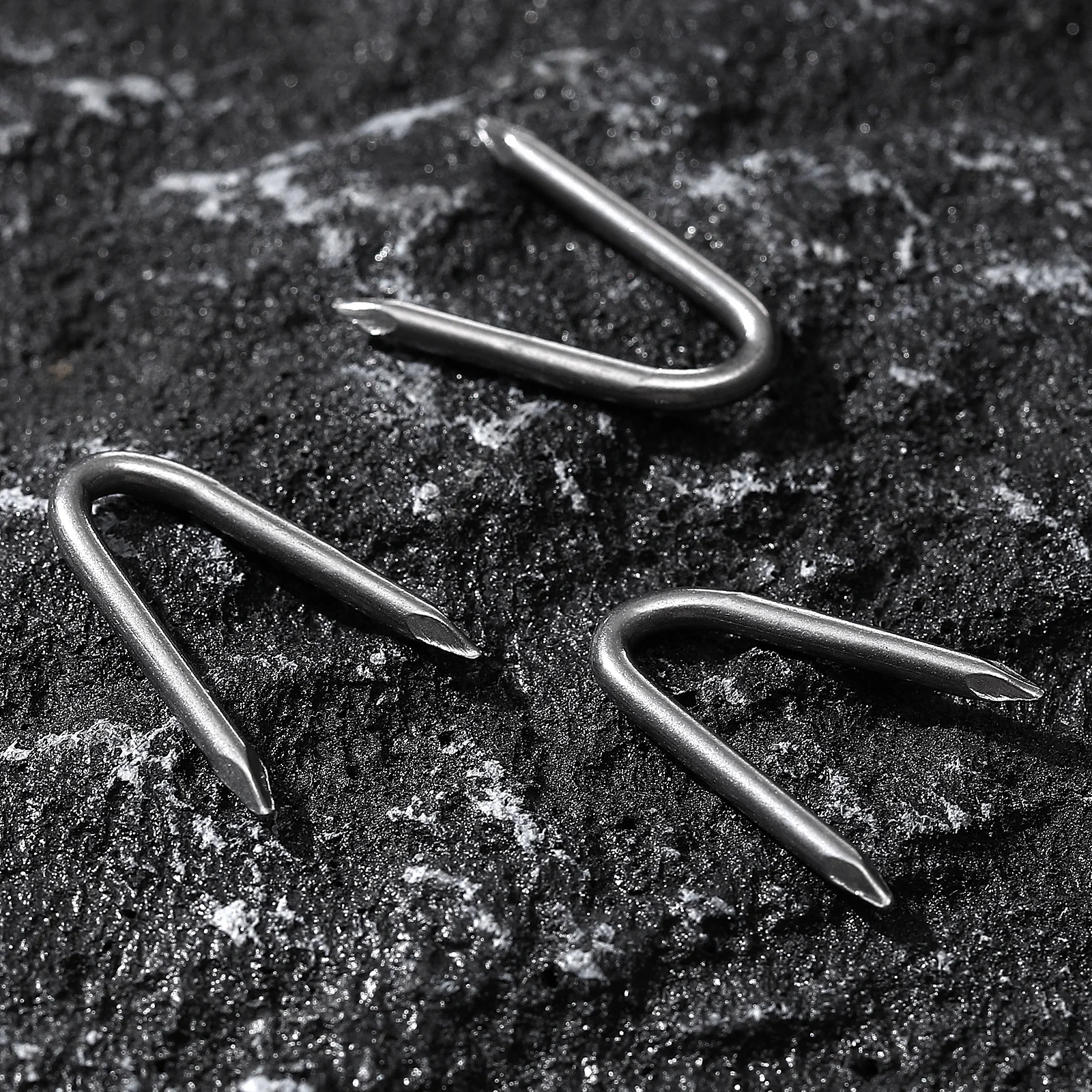 70 قطعة U على شكل المسامير الحديد السحابات المجلفن الثقيلة U ستابلز للخشب كابل المبارزة شبكة تحديد حديقة سياج #5