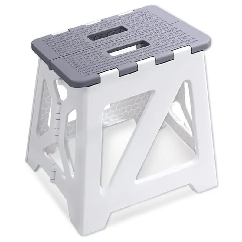 BAAG-Folding Step Stool, Foldable, 12.9" Tall Up To 300 Lb Sturdy Plastic Compact, Portable Small