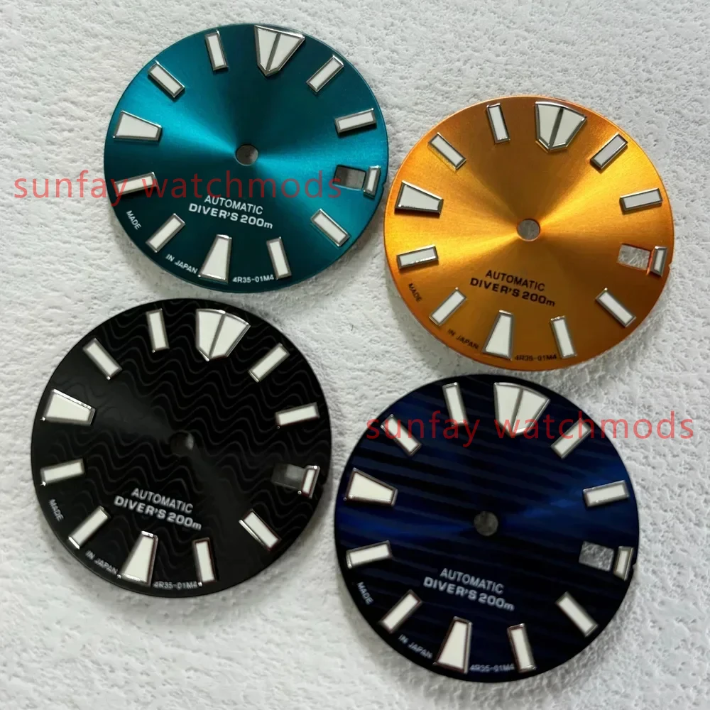 28.5mm Prospex series samurai index dial suitable for NH35/NH36/4R/7S automatic movement watch accessories