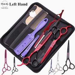 6.0'' Left Hand Professional Hairdressing Hair Scissors Cutting Shears Thinning Salon Barber Home Japan Steel Dropshipping A8001
