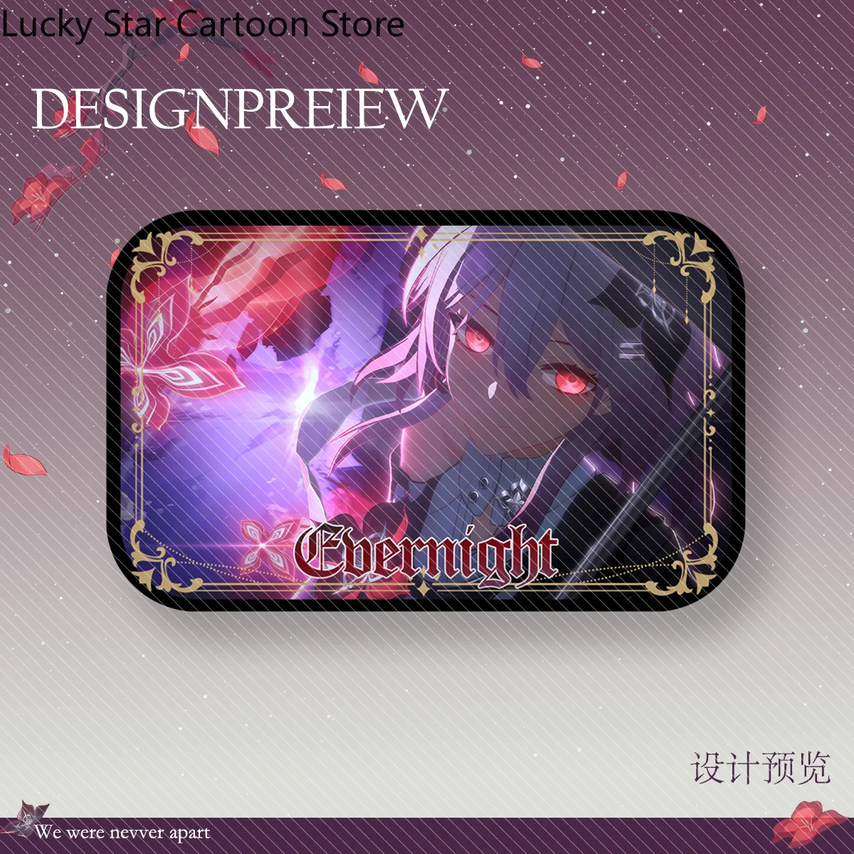 Juego Honkai:Star Rail, 7 de marzo, Luna nocturna, insignia de doble Flash, papel acrílico de colores, tarjeta de firma de dibujos animados, regalo ornamental de escritorio