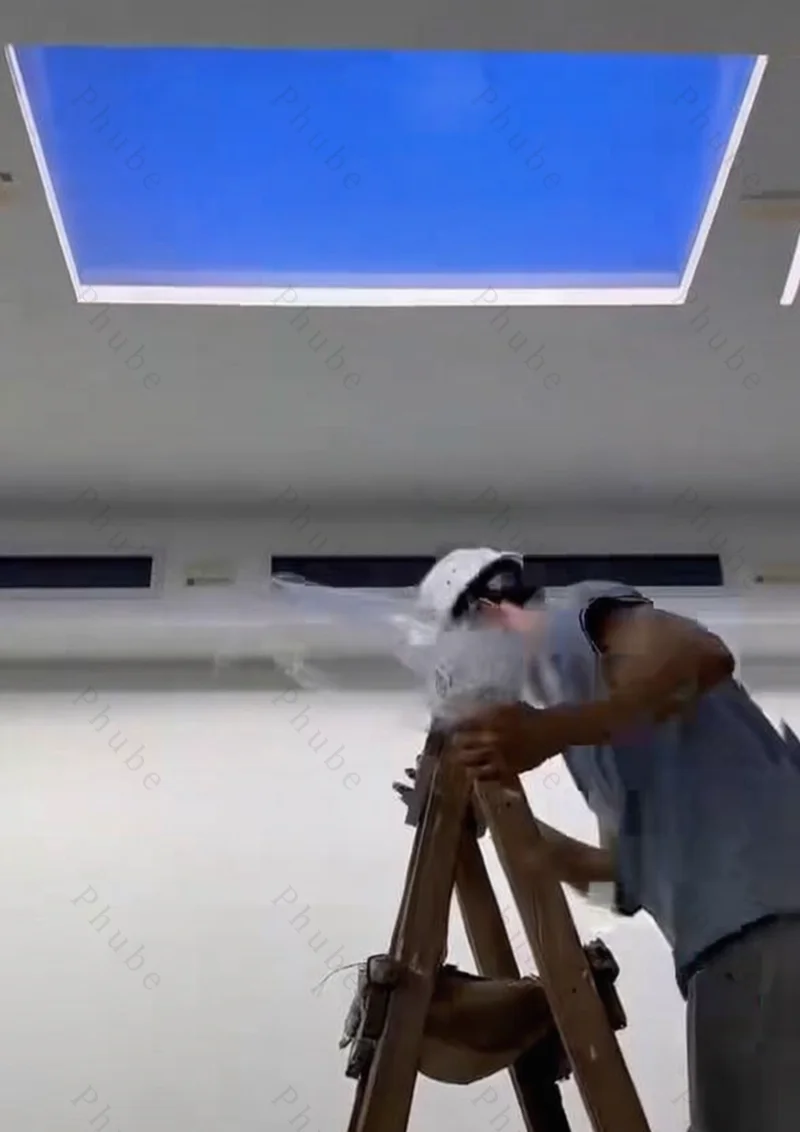 Oberlicht Smart Control Decken leuchte eingebettet LED Decken leuchten für Büro dimmbare Küchen insel Beleuchtung Badezimmer Himmel Licht – Detail 13