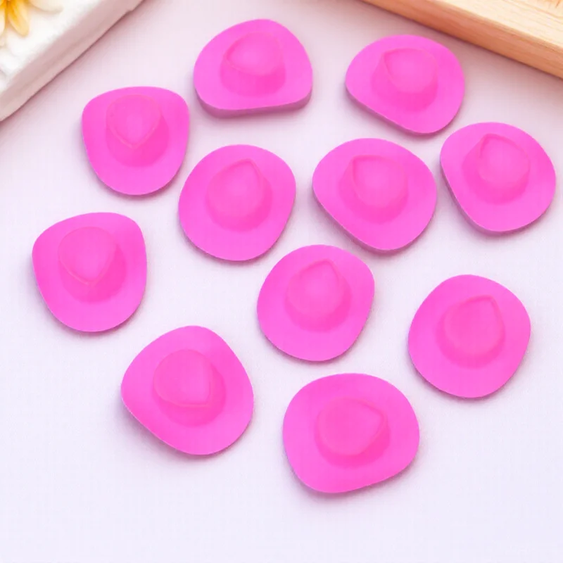 40 قطعة قبعات راعية البقر الصغيرة لون دقيق متين ليس من السهل أن تتلاشى كسر قبعة صغيرة نموذج قبعة نموذج لعبة التظاهر اللعب #6