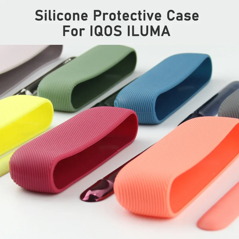 New Design 8 Colors Silicone Case Side Cover For IQOS ILUMA Full Protective Covere For IQOS 4 ILUMA Outer Accessories