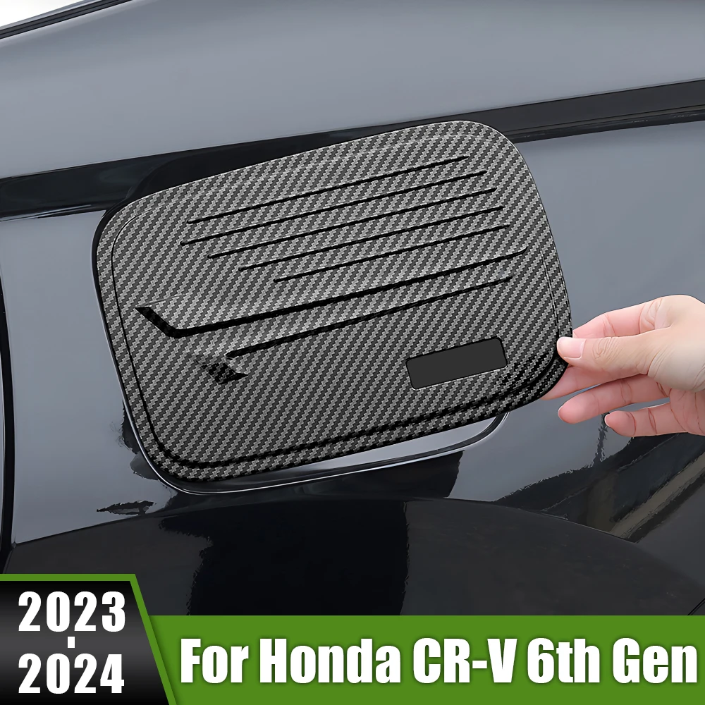 

For Honda CR-V CRV CR V 6th Gen 2023 2024 ABS Car Fuel Tank Gas Decorative Cap Cover Sticker Protection Exterior Accesorios