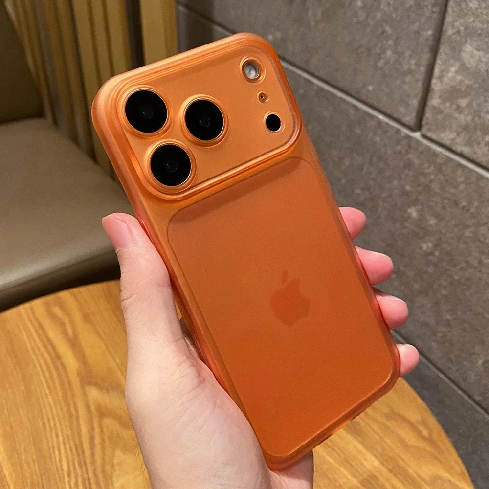 Ultradünne, klare, matte, stoßfeste Handyhülle für iPhone 17, 16, 12, 13, 14, Pro Max 17Pro 17, luftdurchscheinende Linsenschutzhülle